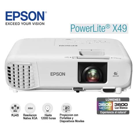 Proyector Epson Powerlite X Lumenes Dasmitec Pe