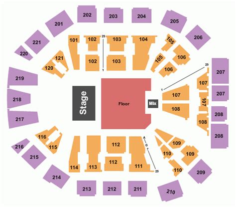 Matthew Knight Arena Seating Chart With Rows And Seat Numbers