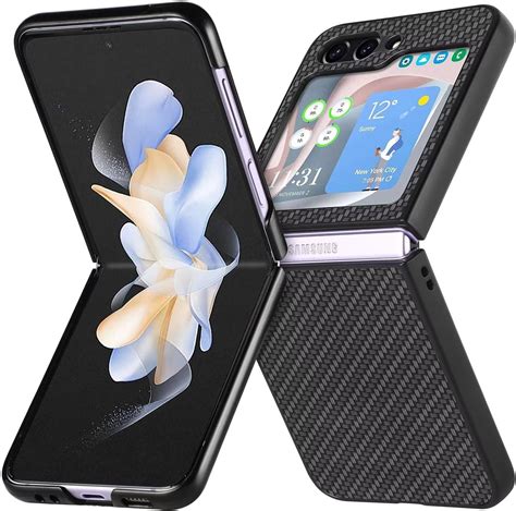 Rantuo Coque Pour Samsung Galaxy Z Flip Ultra Mince Pc Dur Texture