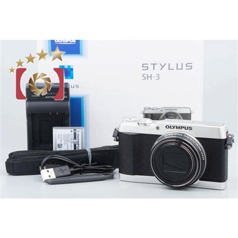 【中古】OLYMPUS オリンパス STYLUS SH-3 シルバー コンパクトデジタルカメラ 元箱付き :olympus-stylus-sh ...