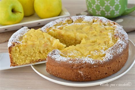 Torta Di Mele Ripiena Con Crema E Mele Caramellate Dolce Soffice