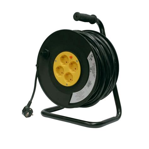 ENROLLADOR DE CABLE 25 MTS 3X1 5mm VOLTEN