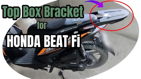 How To Install Top Box Bracket For Honda Beat Fi YouTube