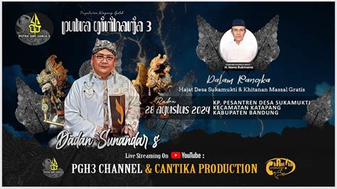 Live Wayang Golek Putra Giriharja H Dadan Sunandar Sunarya Katapang