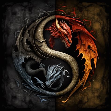 Dragons Yin And Yang Ying Yang Tattoo Dragon Tattoo Art Yin Yang Art