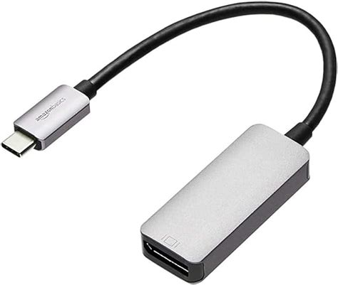 Amazon Basics Adaptador De Aluminio USB C A DisplayPort 4 K A 60 Hz