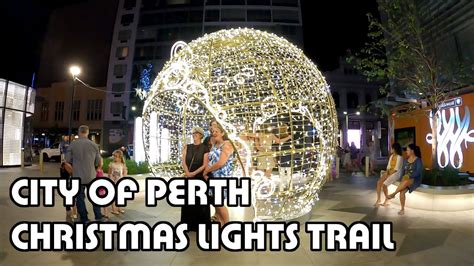 City Of Perth Christmas Lights Trail Youtube