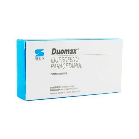 Duomax Ibuprofeno Paracetamol Caja De Comprimidos Punto Farma