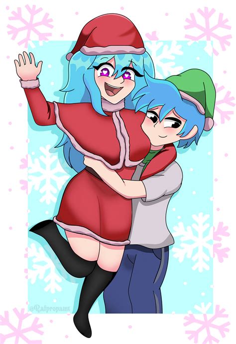 Sky x Bf merry christmas | FNF fanart by Rafprosplayer on DeviantArt