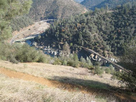 View Of Three Bridges On The American River