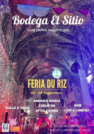 F Ria Du Riz Arles Sept Programme Et Bons Plans