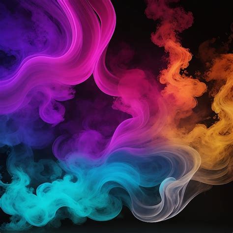 Premium Ai Image Colorful Smoky Art Abstract Background