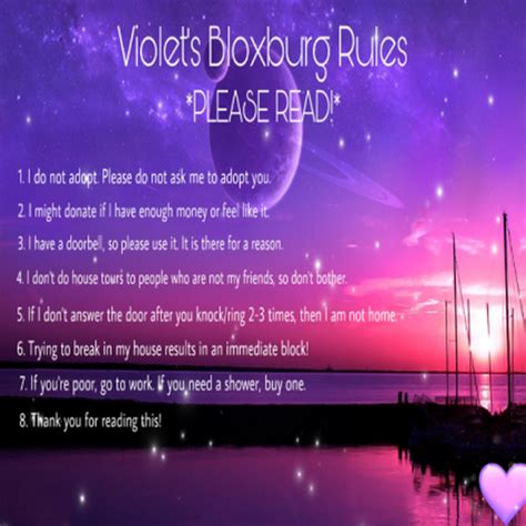 Rules For My Bloxburg House That I Made A Few Weeks Ago Fandom