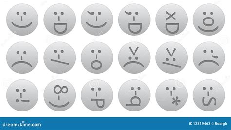 18 ascii smileys stock illustration. Illustration of forum - 12319463