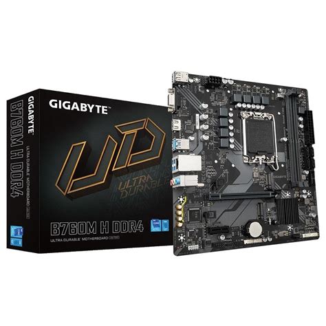 Placa Me Gigabyte B760m H DDR4 Microatx KaBuM