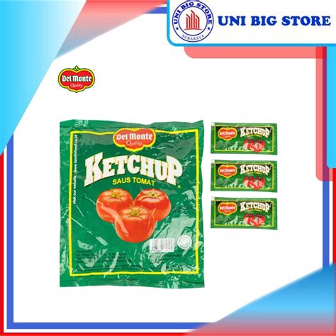 Jual Saos DELMONTE Ketchup Tomato Sachet Extra Hot Sauce 24 Sachets X 8 Gr Tomat Pedas