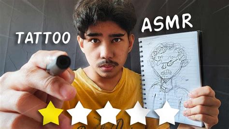 Asmr Worst Reviewed Tattoo Artist Youtube