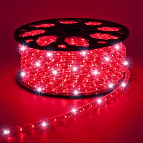 Manguera Led Rojo Con Destellos 45mts Hilo Luminoso Led Exterior