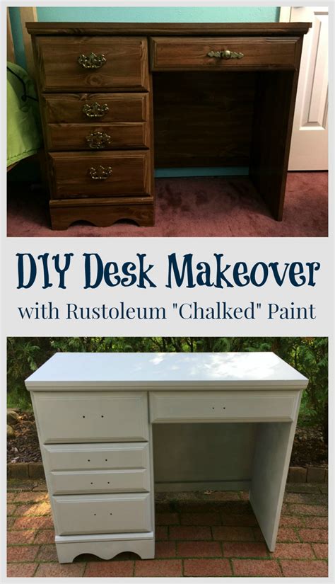 Diy Desk Makeover With Rustoleum Chalked Paint A Nation Of Moms