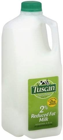 Tuscan Reduced Fat 2 Milkfat Milk 0 5 Gl Nutrition Information Innit