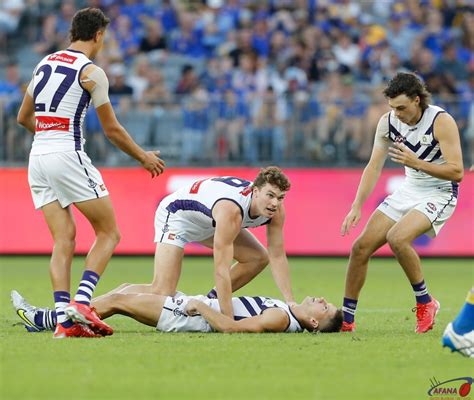 West Coast Vs Fremantle Round 3 2022 Optus Stadium Afana