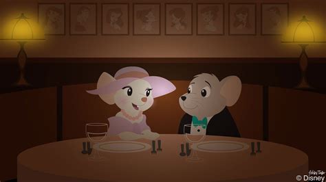 Disney Doodle Bernard And Miss Bianca Get Cozy At The Hollywood Brown Derby Disney Parks Blog