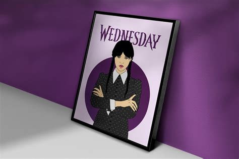 Wednesday Addams Poster Addams Family Wednesday Jenna - Etsy