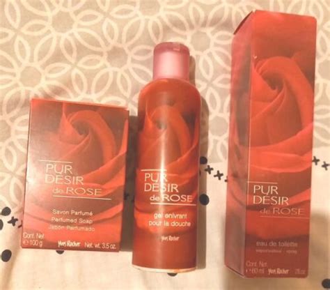 Lot Pur D Sir De Rose Yves Rocher Eau De Toilette Ml Savon Gel