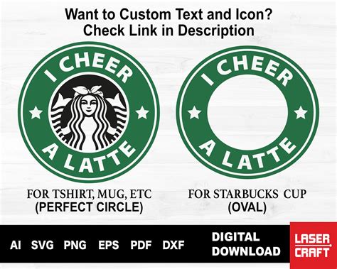 I Cheer A Latte Svg Mom With Bandana Starbucks Cup Ring Mom Etsy