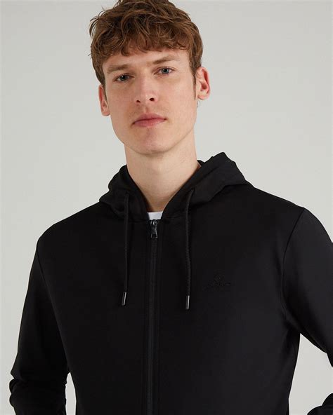 Gant Erkek Siyah Regular Fit Kap Onlu Sweatshirt L