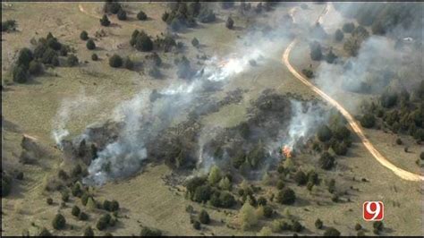 Crews Battle Grass Fire Near Yukon