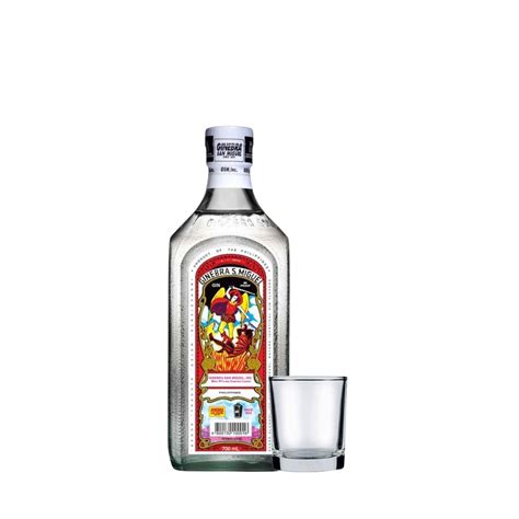 Ginebra San Miguel Gin 700ml Shot Glass Happyhour Ph Classic Filipino Gin With Shot Glass