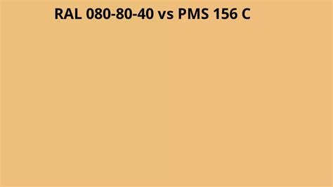 Ral 080 80 40 Vs Pms 156 C Ral Colour Chart Uk