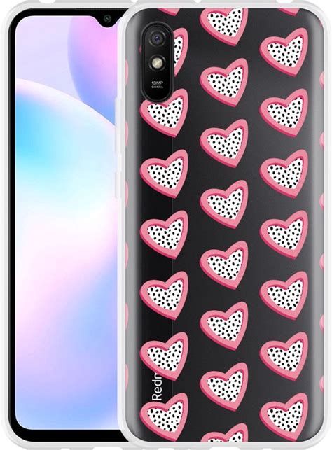 Xiaomi Redmi 9A Hoesje Hartjes Met Stippen Designed By Cazy Bol