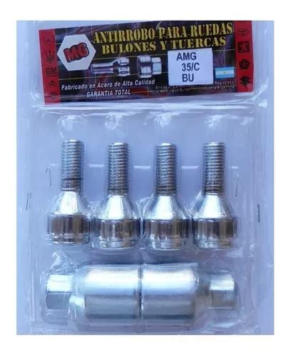 Set Antirrobo Mg 4 Bulones Vw Chevrolet Renault Cod35 C