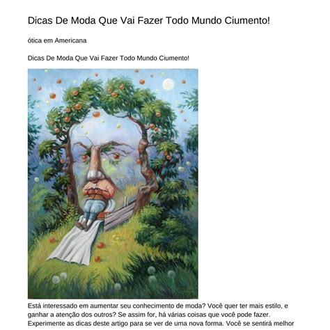 Dicas De Moda Que Vai Fazer Todo Mundo Ciumentomnuna.pdf.pdf | DocDroid