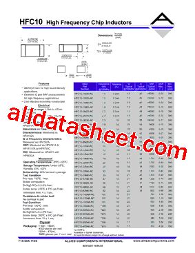 HFC10-470NK-RC 데이터시트(PDF) - Allied Components International