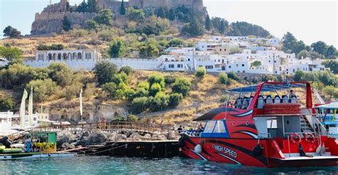 Rhodes Town High Speed Boat Trip To Lindos