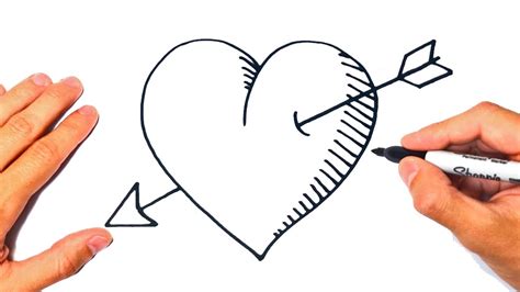 How to draw a Heart Step by Step | Heart Drawing Lesson - YouTube