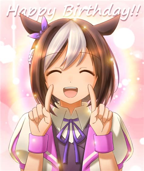 ろっぱくskeb募集中 On Twitter スペちゃんお誕生日おめでとう〜！！🎂🎉 スペちゃんの笑顔が大好き。 過去絵リメイクです