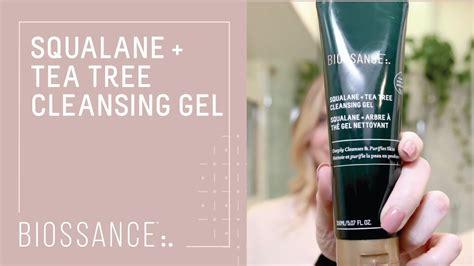 Squalane Tea Tree Cleansing Gel Our Products Biossance Youtube