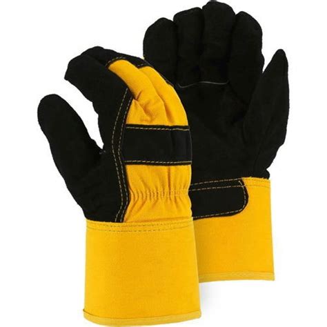 Majestic 1602 Winter Lined Cowhide Leather Palm Gloves Majestic