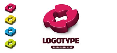 Free 3D Logo Vector Template - Free Logo Design Templates