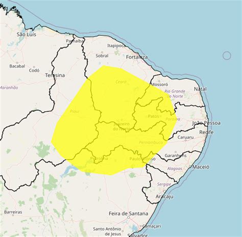 Inmet emite alerta de vendaval para seis cidades do sertão alagoano