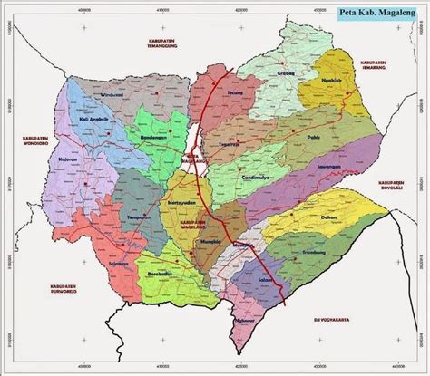 Peta Kabupaten Magelang Lengkap Gambar Hd Dan Keterangannya Peta