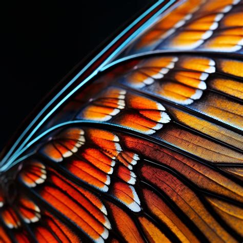 Close up of Monarch Butterfly Wing Patterns 53191591 Stock Photo at ...
