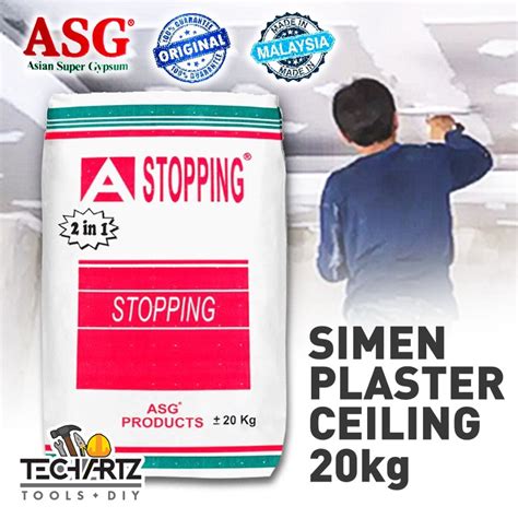 Asg Stopping Compound Simen Plaster Ceiling Kg Shopee Malaysia