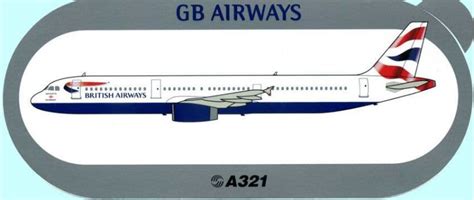 gb airways airbus  sticker