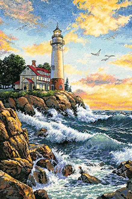 Gold Collection Petites - Beacon At Rocky Point - CrossStitchWorld