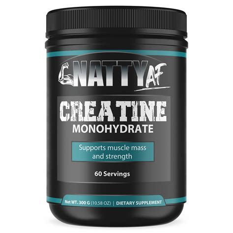 CREATINE MONOHYDRATE Supports muscle mass and strength - NattyAF